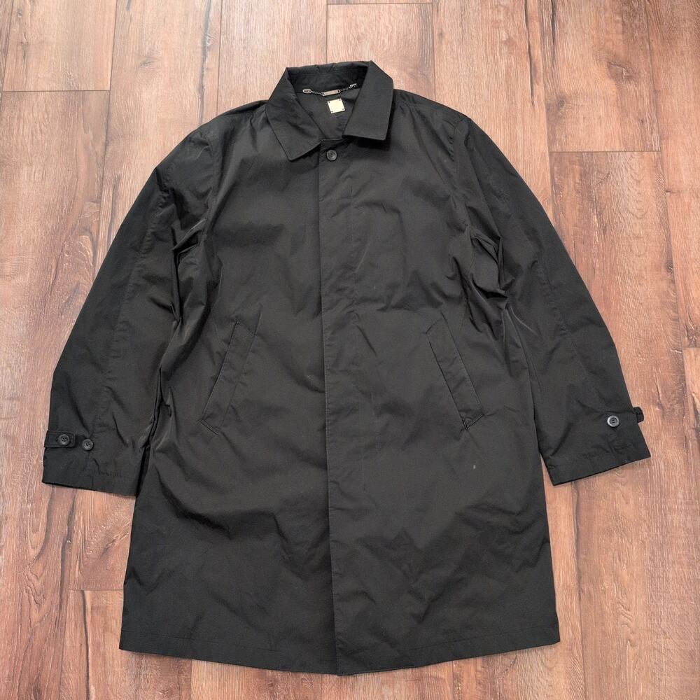 Drizzle Men's XL Trench Coat Rain Coat Outdoors‎ Matrix Black